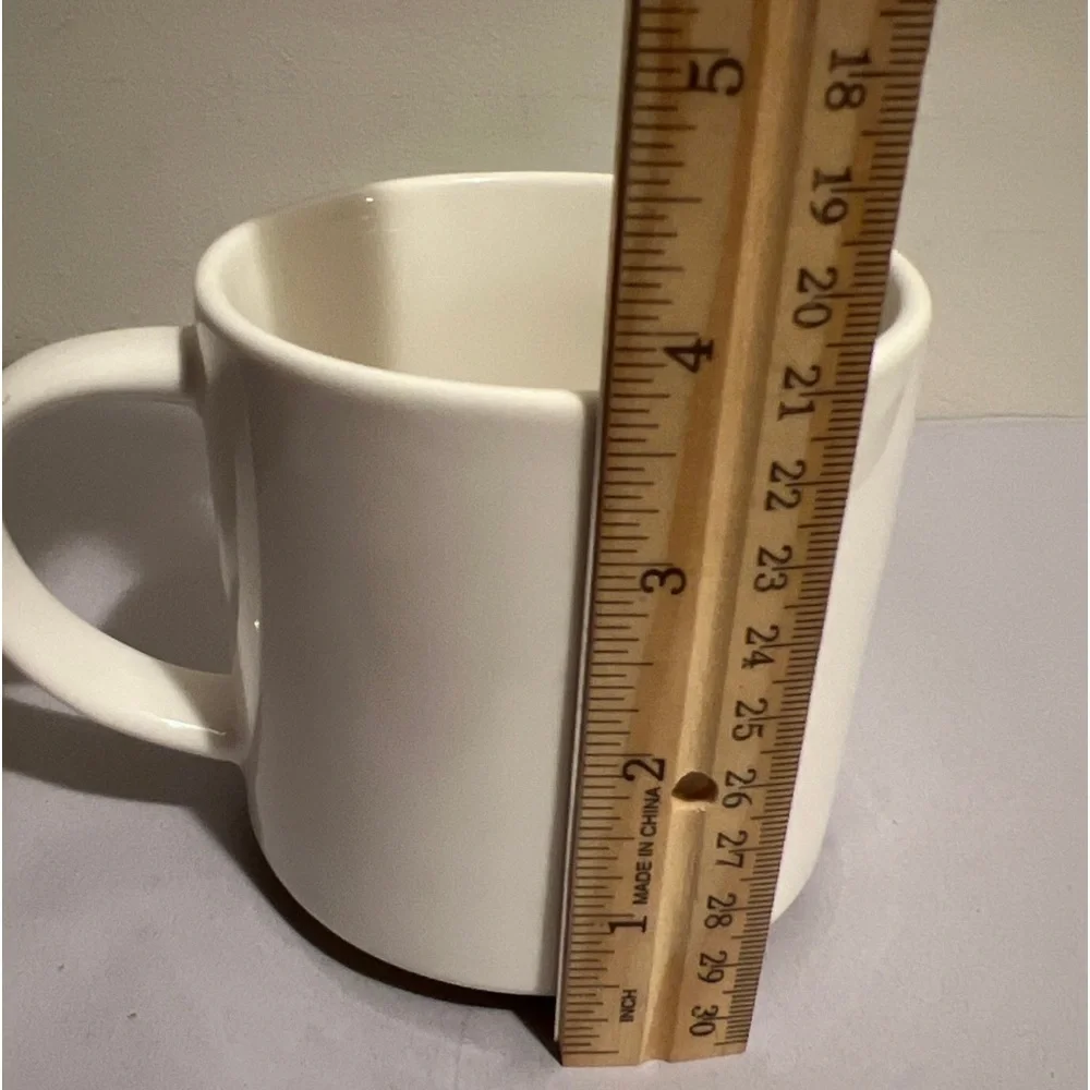 WILLIAMS SONOMA CA Initial Mug Letter G Monogram Coffee Tea Cup White Gold 16 Oz